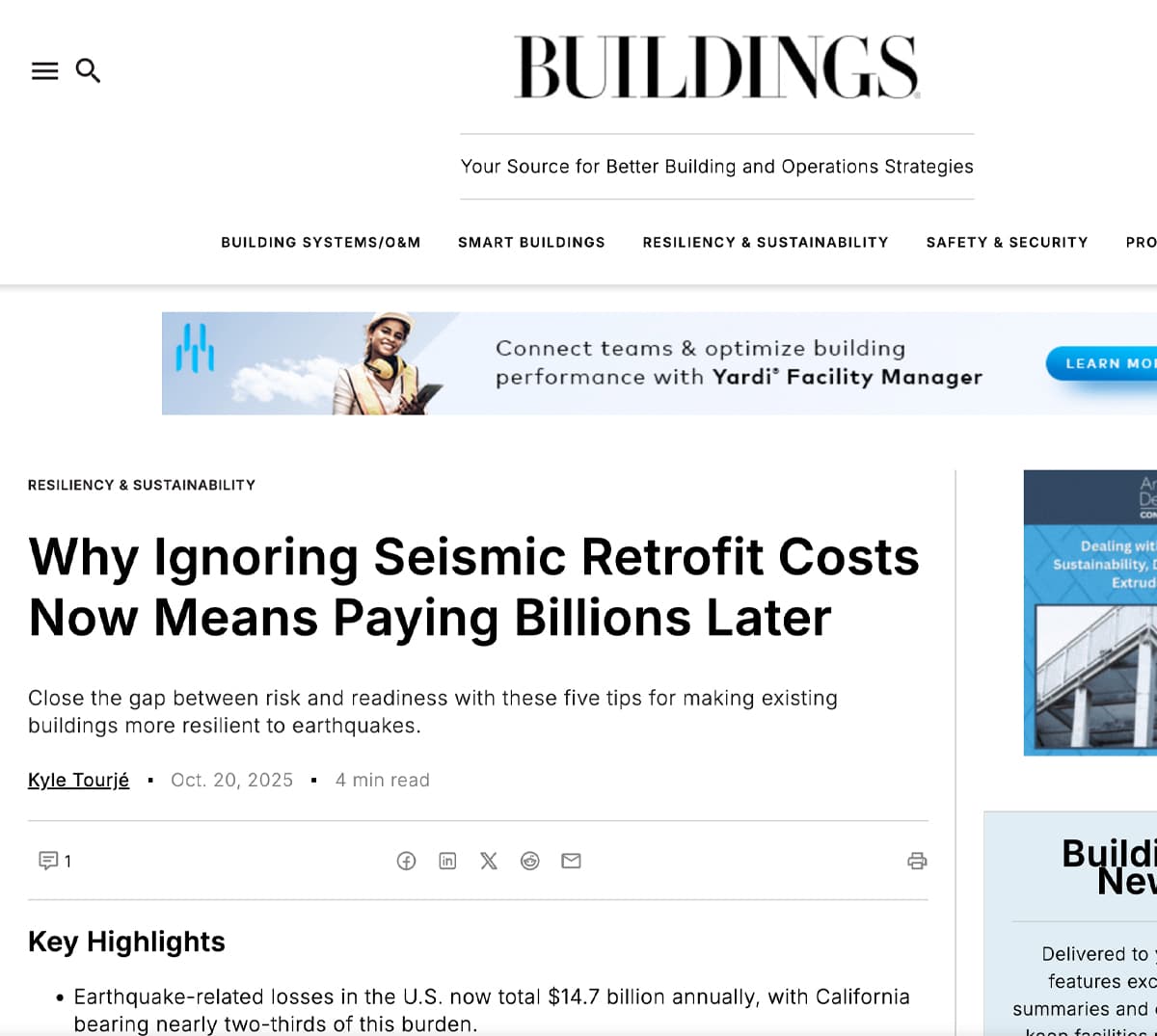 Alpha Structural, Inc Featured in Buildings.com