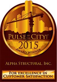 Alpha Structural: Pulse of the City Award for Excellence in Customer Satisfaction