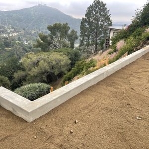 Retaining Wall Before and After