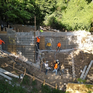 Retaining Wall Installation