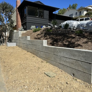 Retaining Wall With Decks