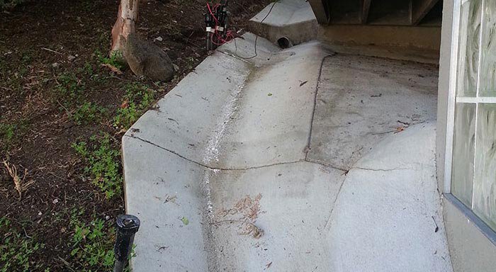 foundation drainage, hillside drainage.