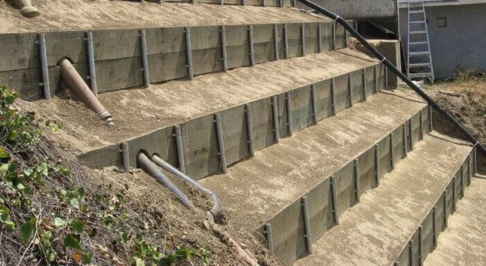 Hillside repair, soil stabilization.