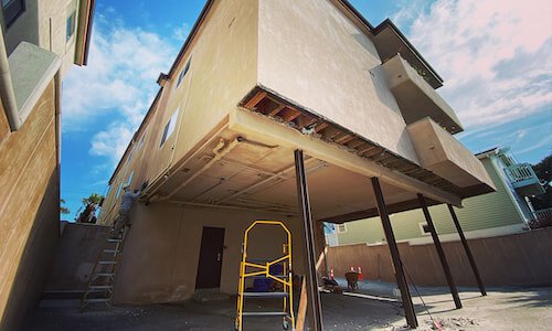 Soft story construction in Los Angeles.